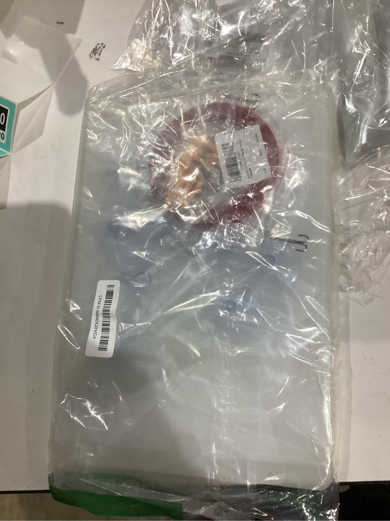 Condition photo showing New/Like New for 4 pcs acrylic window sign holder, 8.5 x 11 inch hanging acrylic sign holder, wall mount paper display ad frame with tape,mounting screws,suction cups hooks for mall office store restaurant