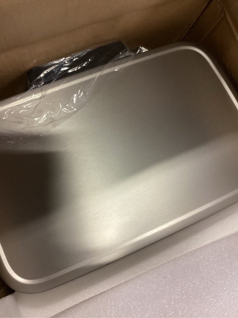 Condition photo showing Good Condition for EKO Madison Matte Stainless 50 Liter/13.2 Gallon Step Trash Can w/Inner Liner - Fingerprint Resistant Finish 50L Matte Stainless