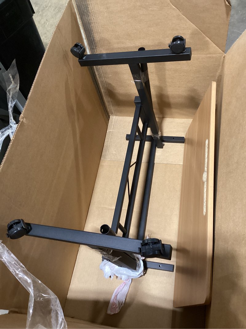 Klvied Small Standing Desk Adjustable Height for Sitting and Standing, Portable Laptop Table for Wal