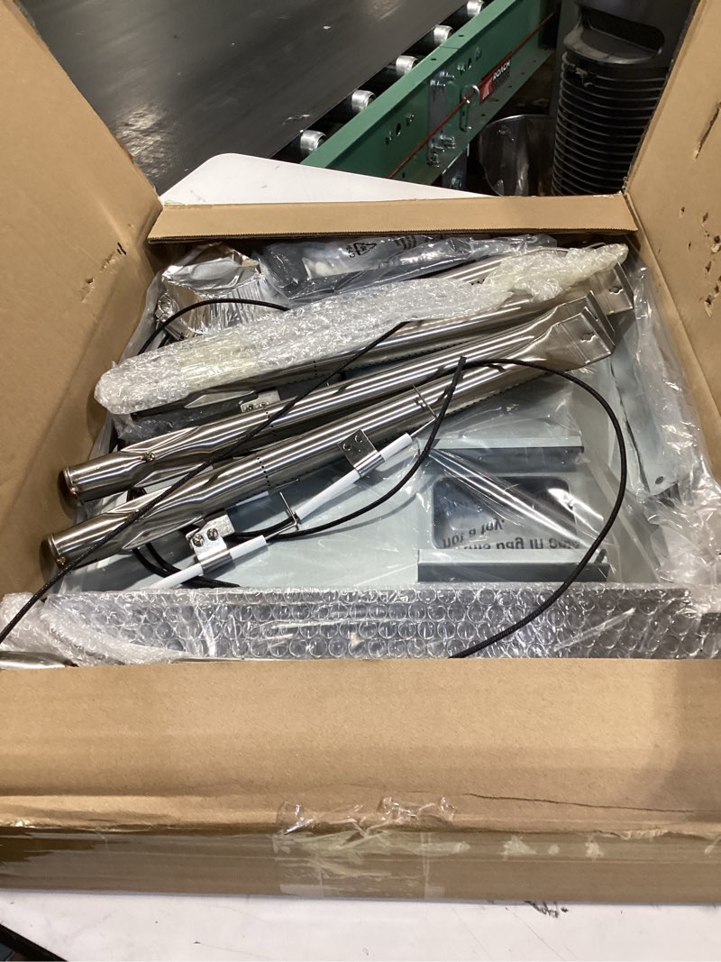 Condition photo showing Good Condition for adviace replacement parts for nexgrill 720-0888n 720-0888, grease tray drip pan & flame tamers, burner tubes and ignitor for nexgrill 5 burner 720-0888n gas grill 5 burner kit ss with drip pan