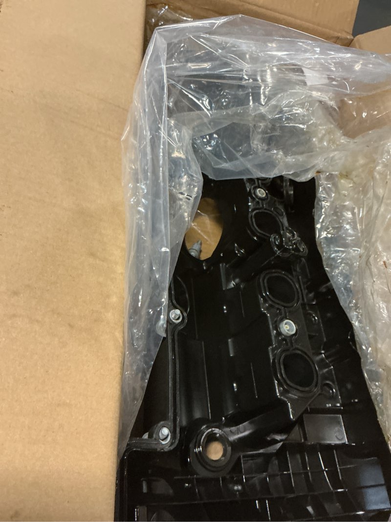 Condition photo showing As Is for a-premium engine valve cover - compatible with bmw vehicles - 2.5l, 3.0l - 125i, 128i, 130i, 323i, 328i, 525i, 528i, 530i, x3, x5, z4 - e60 e70 e82 e83 e84 e89 e90 e92 - replace# 11127552281 standard type (plastic)