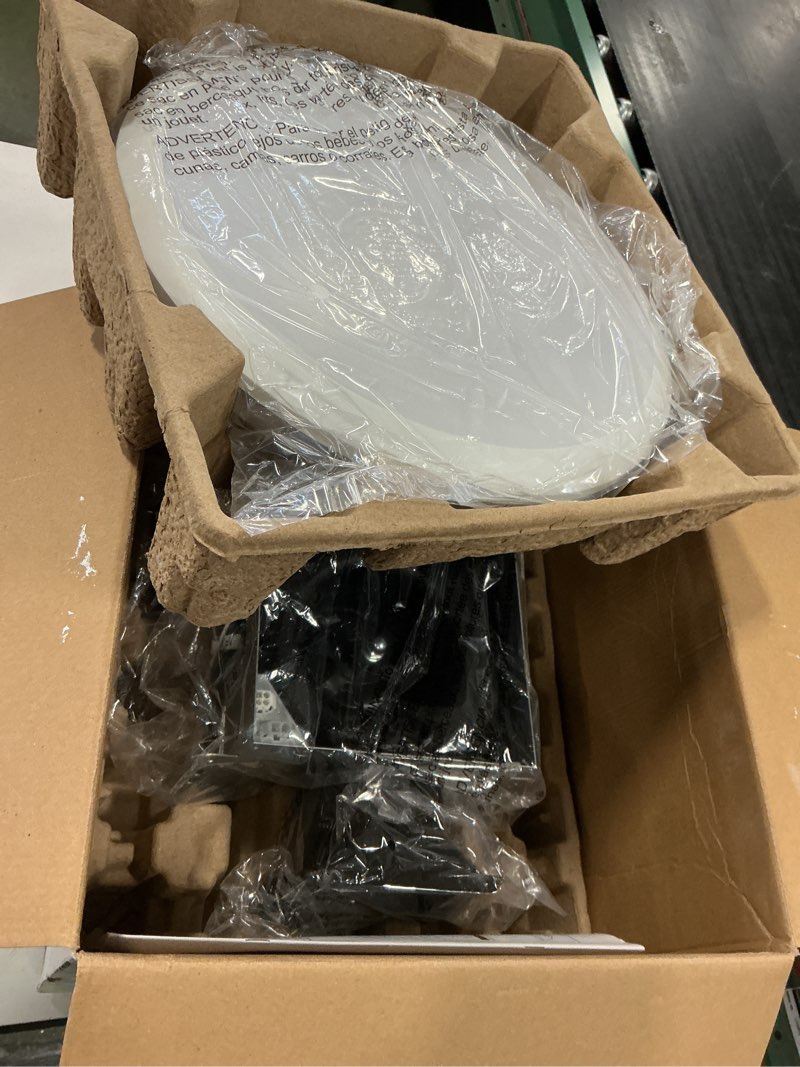 Condition photo showing New/Like New for Homewerks 7141-50 Bathroom Fan Integrated LED Light Ceiling Mount Exhaust Ventilation 0.7 Sones 50 CFM, White Round 50 CFM