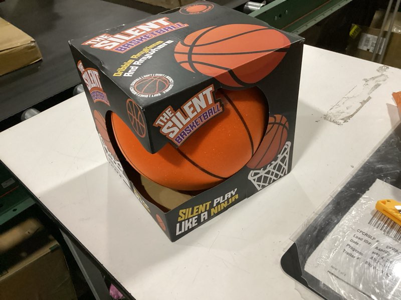 Condition photo showing New/Like New for silent basketball – not vacuum shipped - 2025 upgraded airless soft foam ball soundless for quiet dribbling and indoor training – real feel higher bounce no noise dark orange size 7
