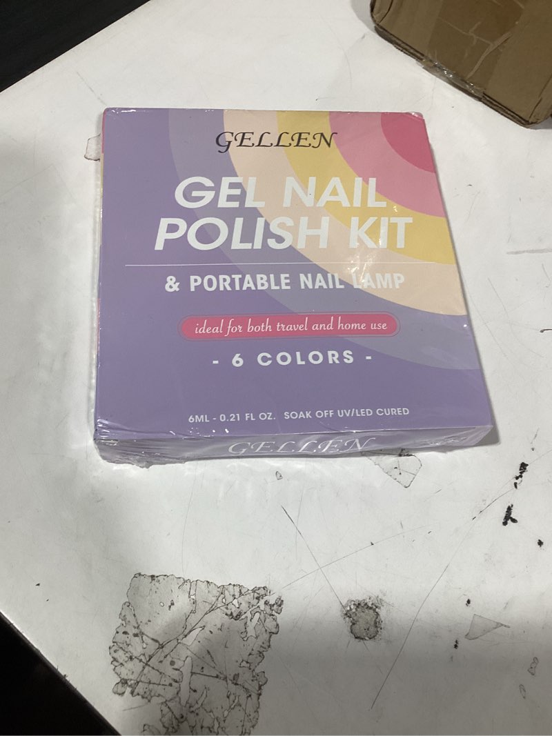 Condition photo showing New/Like New for gellen brown gel nail polish kit with u v nail light - 6 colors brown gel polish set with 36w nail lamp, fall gel nail polish set starter kit soak of nail gel kit manicure set