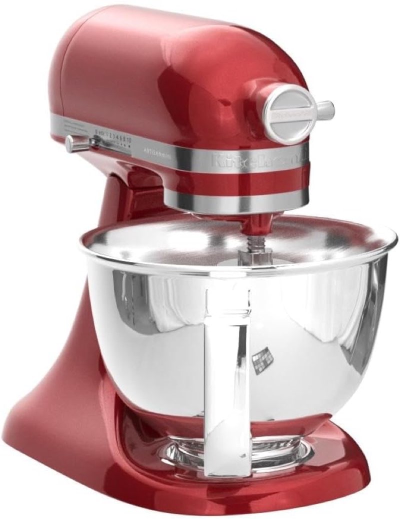 kitchenaid artisan mini 3.5 quart tilt-head stand mixer - ksm3316x - empire red