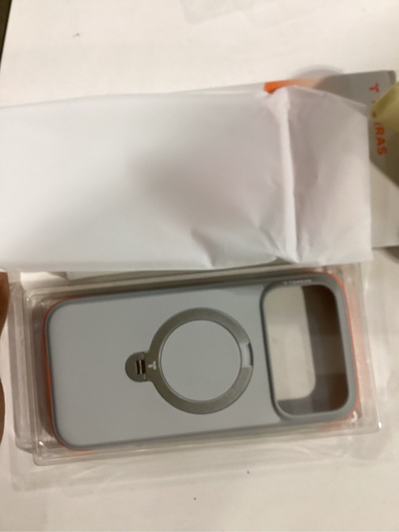 Condition photo showing Good Condition for torras q3 rugged for iphone 17 pro max case with 360 magnetic stand, [tough 7x mil-grade protection] fit for magsafe, [anti-slip grippy sides] camera control button,microfiber lining, sandstone gray 2-sandstone gray iphone 17 pro max 6.9 inch