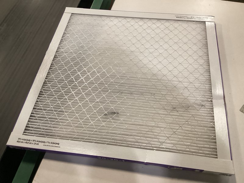 Condition photo showing As Is for Filtrete™ MPR 1550 Allergen, Bacteria & Virus Air Filters (3", 4 Slim, 5”-6”)  ( 20 x 20 x1