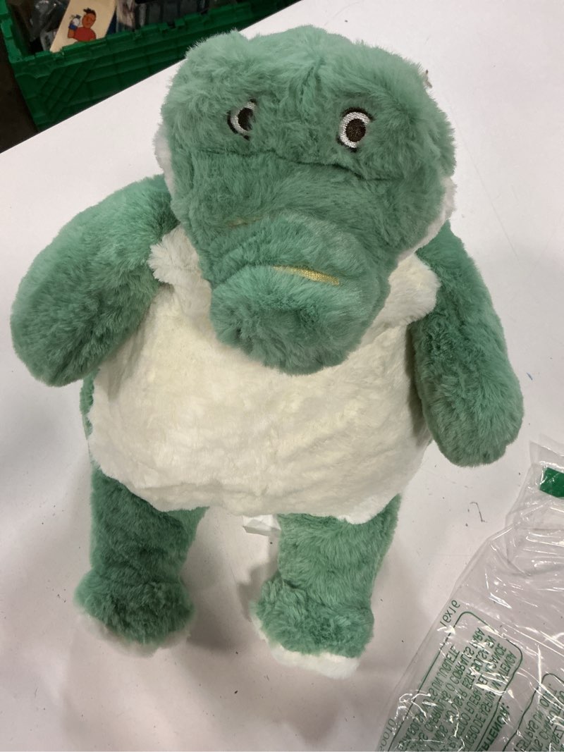 Condition photo showing New/Like New for alligator weighted stuffed animals, 17" 3.5 lbs weighted crocodile plush toy large weighted plush animal pillow gifts for boys and girls 17 inch green crocodile