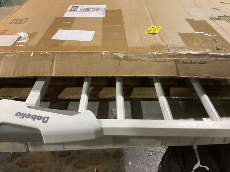 Condition photo showing Good Condition for Babelio 36" Tall Upgraded Baby Gate with Cat Door, 29-43" Auto Close Durable Dog Gate for Stairs, Doorways and House, Easy Walk Thru Safety Gate with Pet Door Includes 4 Wall Cups, White White 29-43" Wide, 36" Tall