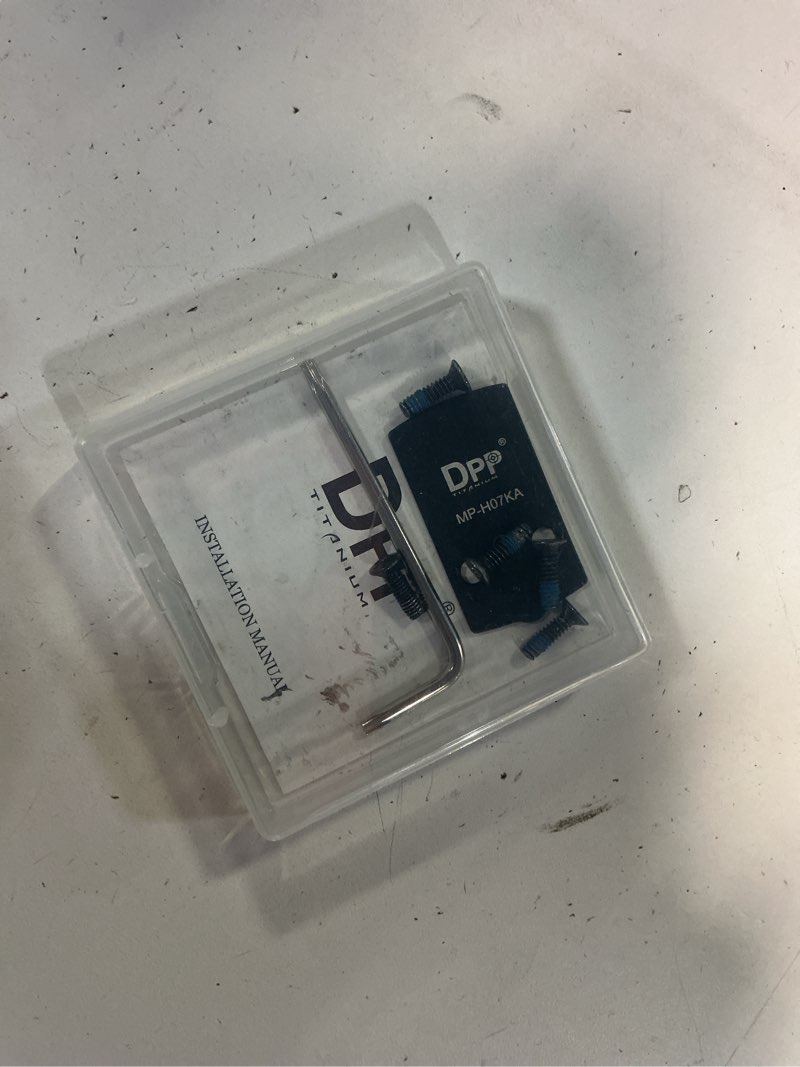 Condition photo showing Good Condition for dpp titanium adapter plate compatible with cz p10 optic ready and holosun 407c/507c/508t trijicon rmr/sro-cz-p10-02