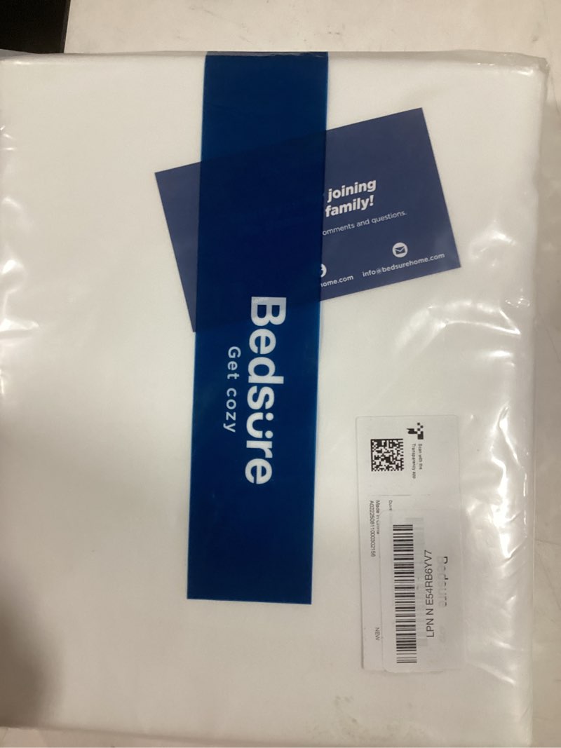 Bedsure White Duvet Cover Queen Size - 3 Pieces Prewashed Cotton-Like Polyester Extra Soft Bedding S