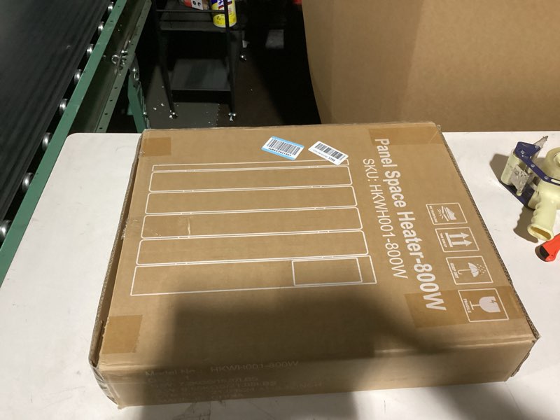 Condition photo showing As Is for 800w Convection Wall Panel Heater-Electric Heater for Indoor Use, Quiet Fan-less Design, Energy Efficient Heating with ECO Mode, Remote Control, 24h Timer, Child Lock