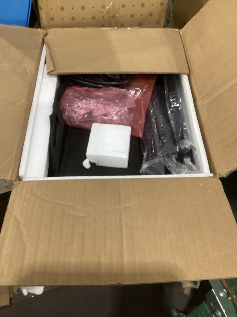 Condition photo showing Good Condition for superjare nightstand with charging station, bed side table with adjustable fabric drawer, night stand for bedroom, 3-tier storage end table, for living room, black m (11.8"d x 15.7"w x 23.4"h) black