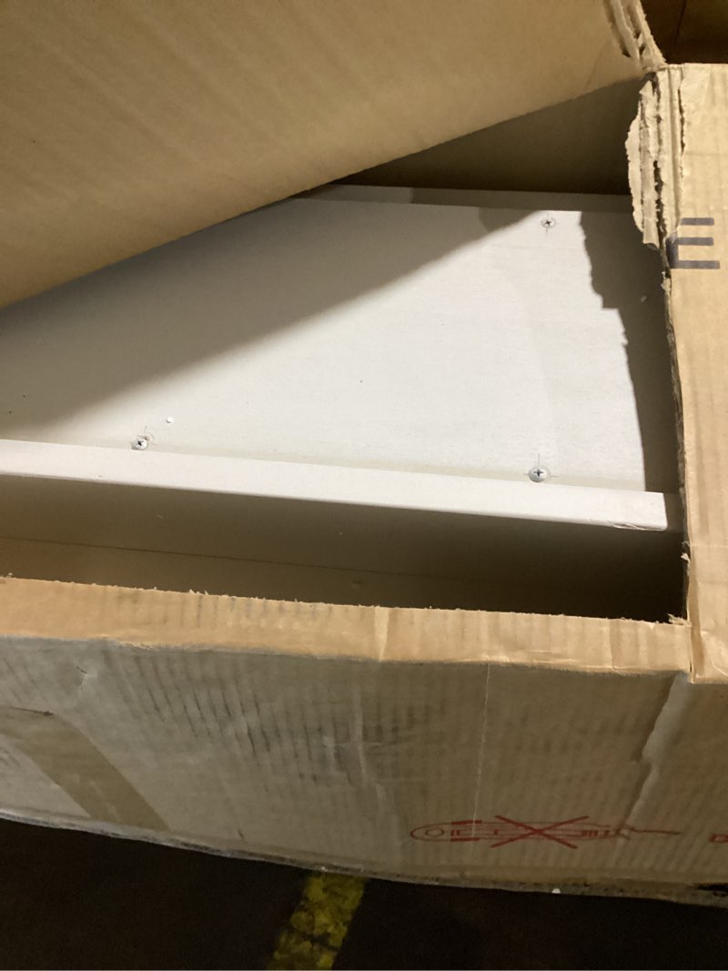 Condition photo showing Good Condition for white similar to stock photo… possibly missing hardware… solid wood hall table console 47.9\\\\\\\" w, 12.6\\\\\\\" d, 28.8\\\\\\\" h - farmhouse entryway table with 3 drawers, office hallway foyer, wooden storage, cupboard console tableymsi
