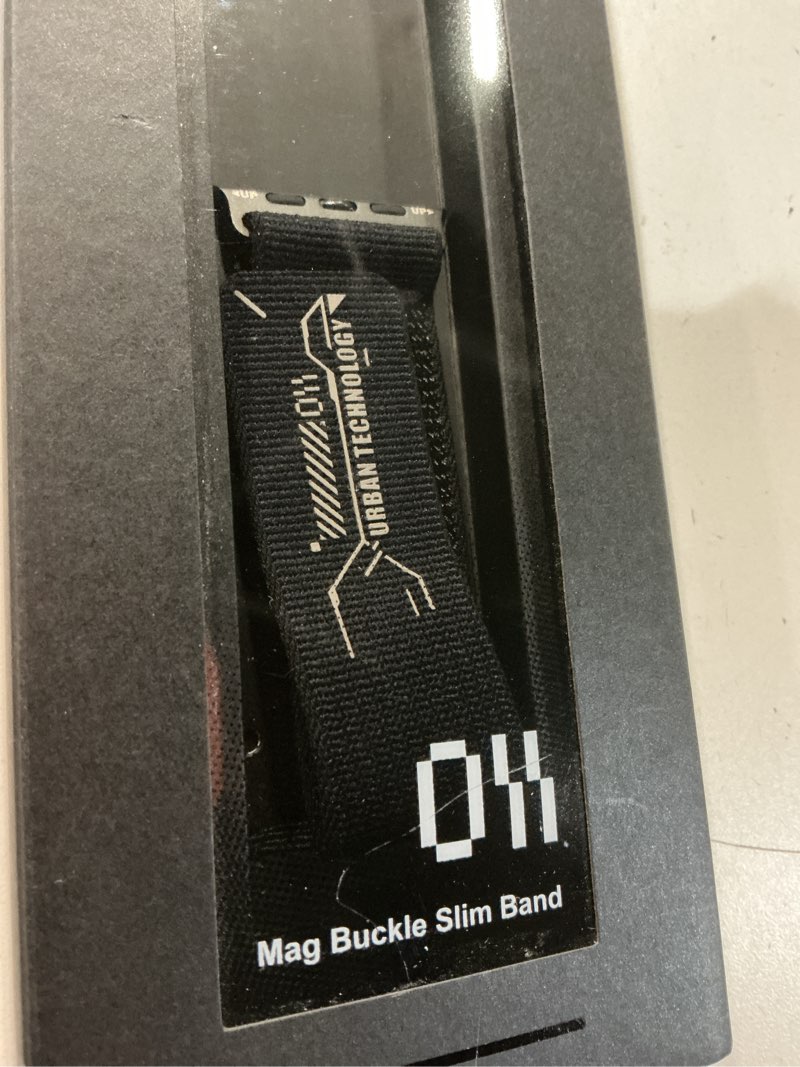 Condition photo showing Good Condition for aulumu a11 for apple watch ultra 49mm band for men mag buckle slim band designed | for apple watch ultra 3/2/1 49mm, series 11/10/9/8/se2/7/6/se/5/4[46mm/45mm/44mm] cool black