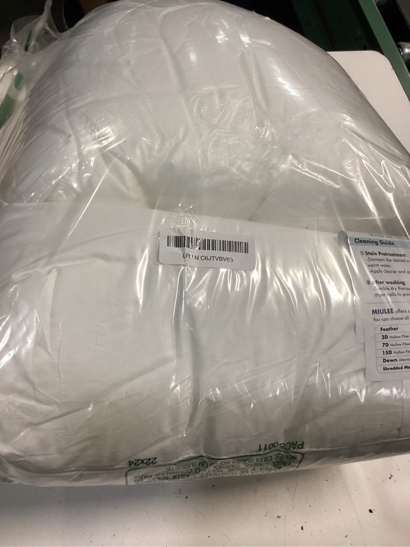 Condition photo showing Good Condition for miulee 20 x 20 pillow inserts (set of 2) -throw pillows for couch sofa with 100% cotton covers 2 20x20 inch