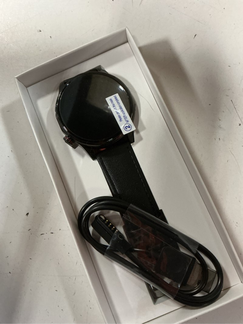 Condition photo showing Good Condition for smart watch for men built-in gps with map(answer/make call/text), 1.46" ai smartwatch for android phones/iphone, 100+ sport mode fitness tracker with health/sleep monitor, compass/barometer(2 straps) black with gps+map