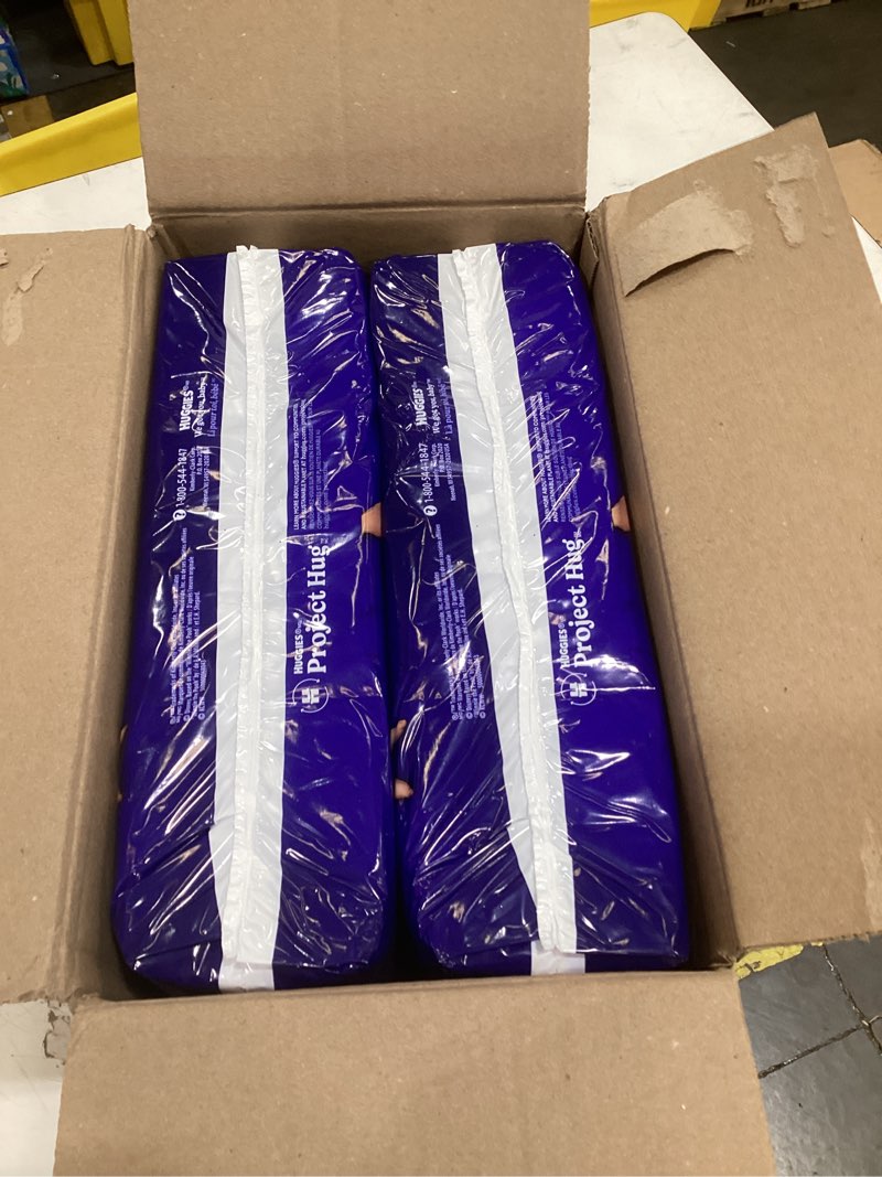 Condition photo showing New/Like New for huggies size 7 overnites baby diapers: overnight diapers, size 7 (41+ lbs), 68 ct (2 packs of 34), packaging may vary size 7 68