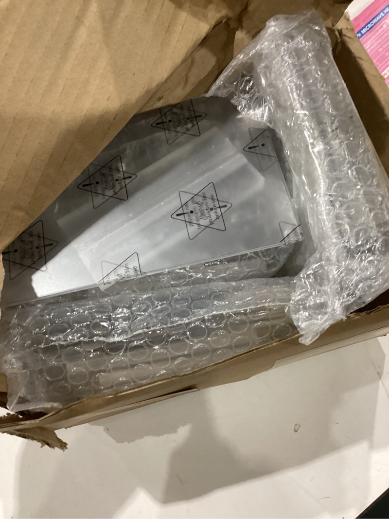 Condition photo showing Good Condition for acrylic sign holder 4x6, 24 pack clear table menu vertical clear table double sided flyer display, plastic flyer display stand,paper photo plastic sign frame suitable for restaurants office store show 24 pack vertical 4x6