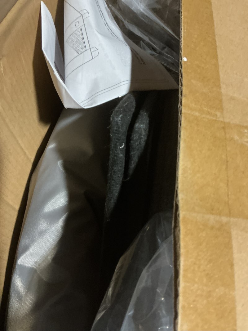 Condition photo showing As Is for Indoor Dog House, Elevated Foldable Dog Cave Bed with Removable Plush Mat for Medium Dogs and Cats Up to 23.6 Inches Long Indoor-L