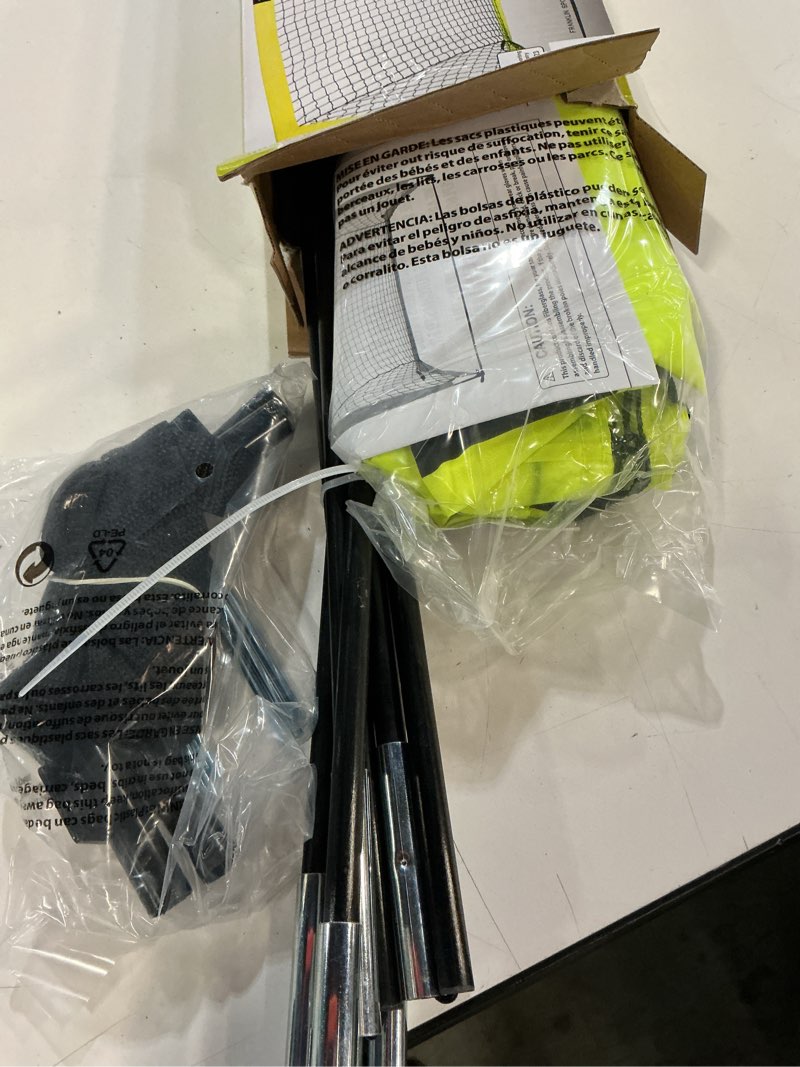 Condition photo showing New/Like New for franklin sports blackhawk soccer goal - pop up - foldable - 6.5' x 3.5' net - optic yellow