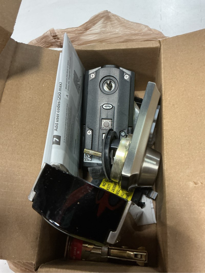 Condition photo showing As Is for kwikset hc620trlzw700lr-s home connect traditional keyless entry electronic keypad