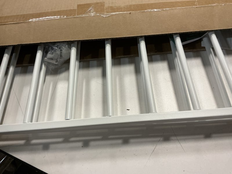 Condition photo showing Good Condition for babelio baby gate for stairs, kitchen & doorways, 26-43" w 28" h no bottom bar| easy installation| one-handed operation| auto-close| hardware mount (drill needed) safety dog/pet gate indoor (white)