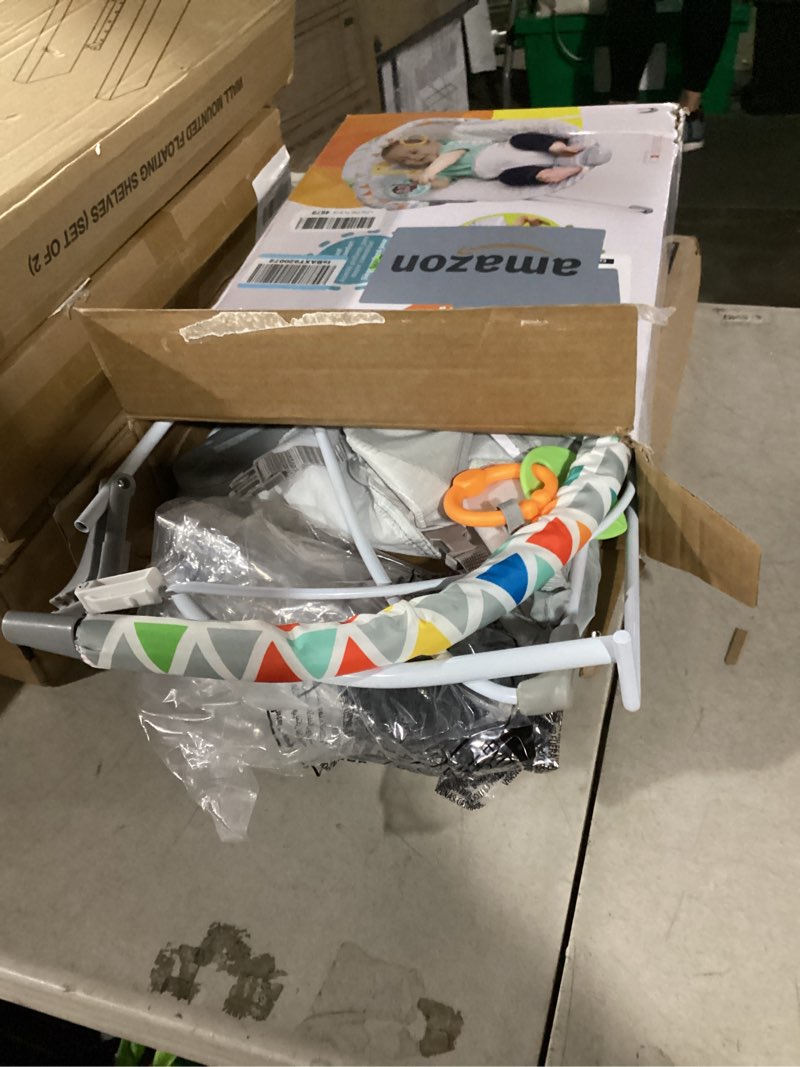 Condition photo showing Good Condition for bright starts baby bouncer soothing vibrations infant seat - removable -toy bar, nonslip feet, 0-6 months up to 20 lbs (safari fun)
