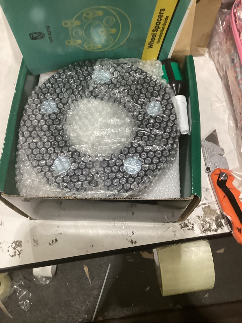 Condition photo showing New/Like New for yhtauto 5x5 to 5x4.75 wheel adapters 1 inch compatible with chrysler dodge chevrolet buick, pacifica journey impala tire adapters w/ 12x1.5 & 12.9 studs, 78.3 mm center bore 5 lug 2pcs
