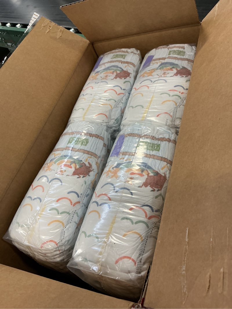 Condition photo showing New/Like New for Huggies Size 3 Diapers, Little Movers Baby Diapers, Size 3 (16-28 lbs), 136 Count, Packaging May Vary Size 3 136