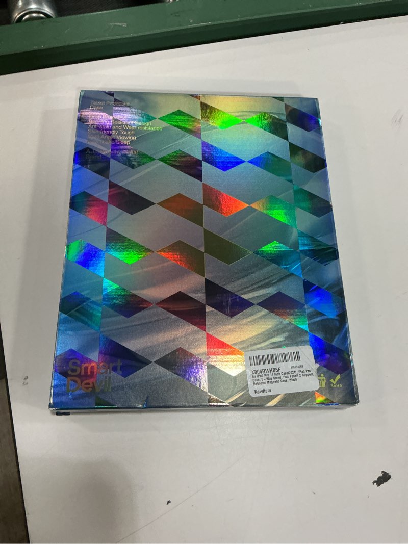 Condition photo showing New/Like New for SMARTDEVIL Magnetic Case for iPad Pro 11"/ iPad 10th (2022/2024), Lightweight Shockproof Protective Tablet Case Cover with Pencil Holder, Auto Wake/Sleep, 5 Standing Angles, Black Black iPad Pro 11inch