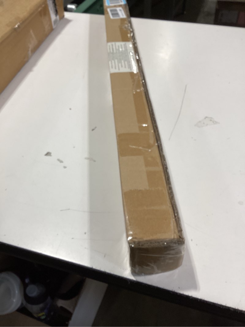 Condition photo showing Good Condition for amazon basics tension curtain rod, adjustable 36-54" width - nickel, classic finial nickel 36-54" indoor