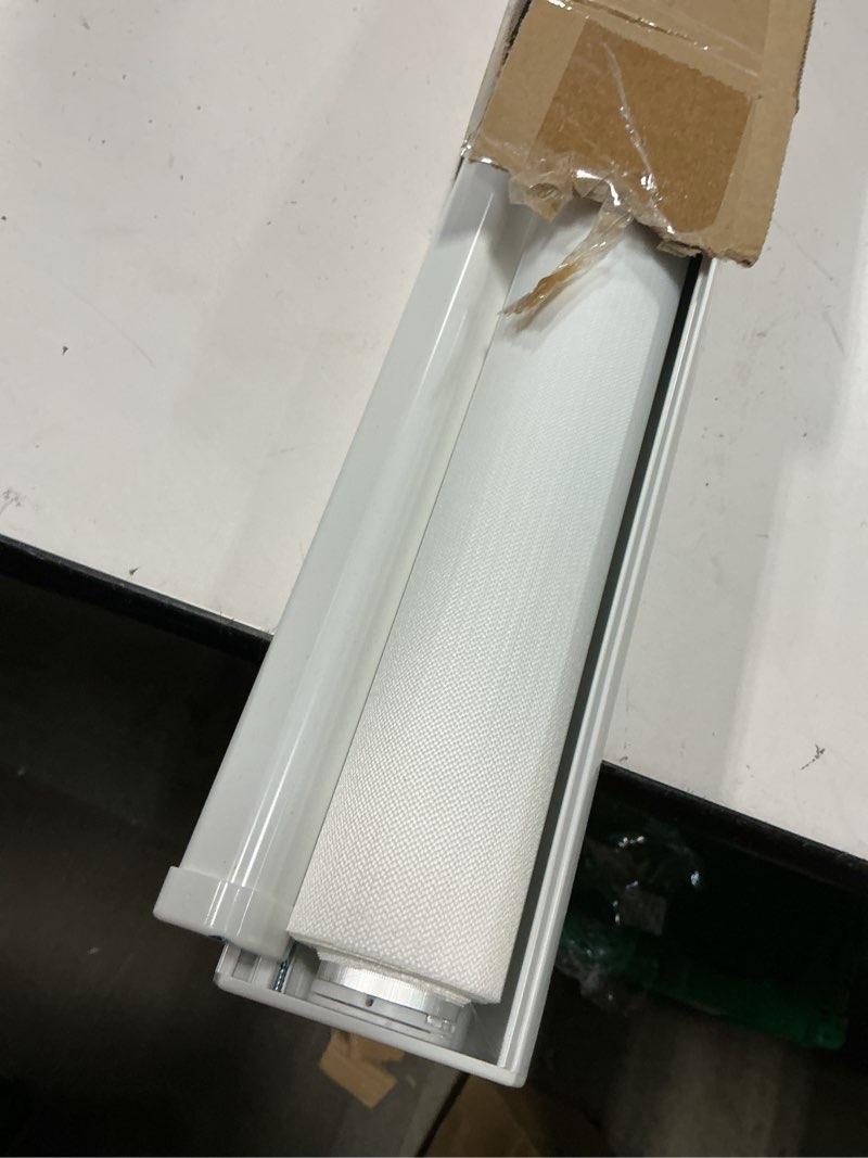 Condition photo showing Good Condition for chrisdowa cordless zebra blinds for windows, dual layer free-stop light filtering window roller shades, pull down privacy zebra shades for home, office, bedroom, door (42" w x 72" h, white) 42"w x 72"h white