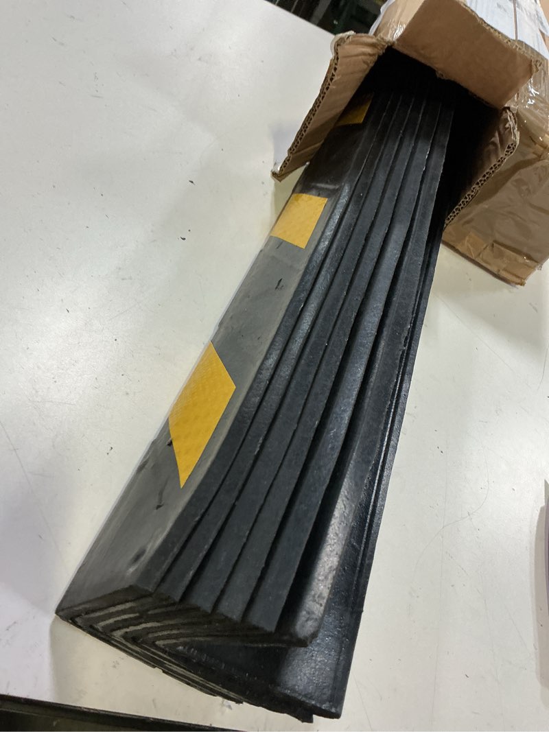 Condition photo showing Good Condition for 27" rubber garage wall protector corner guard for parking lot warehouse edge, 6 packs