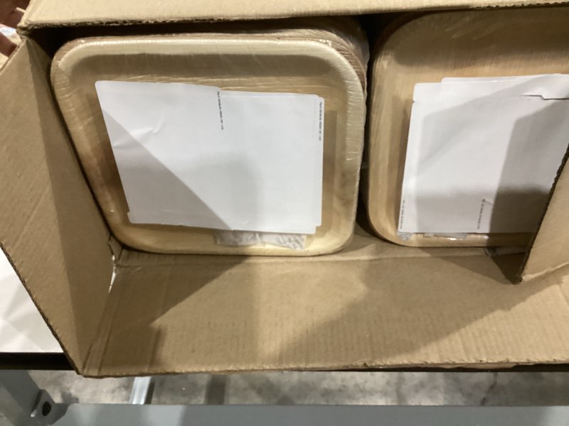 koala love palm leaf plates bamboo disposable square 10 inch 200 bulk party pack elegant sturdy desi