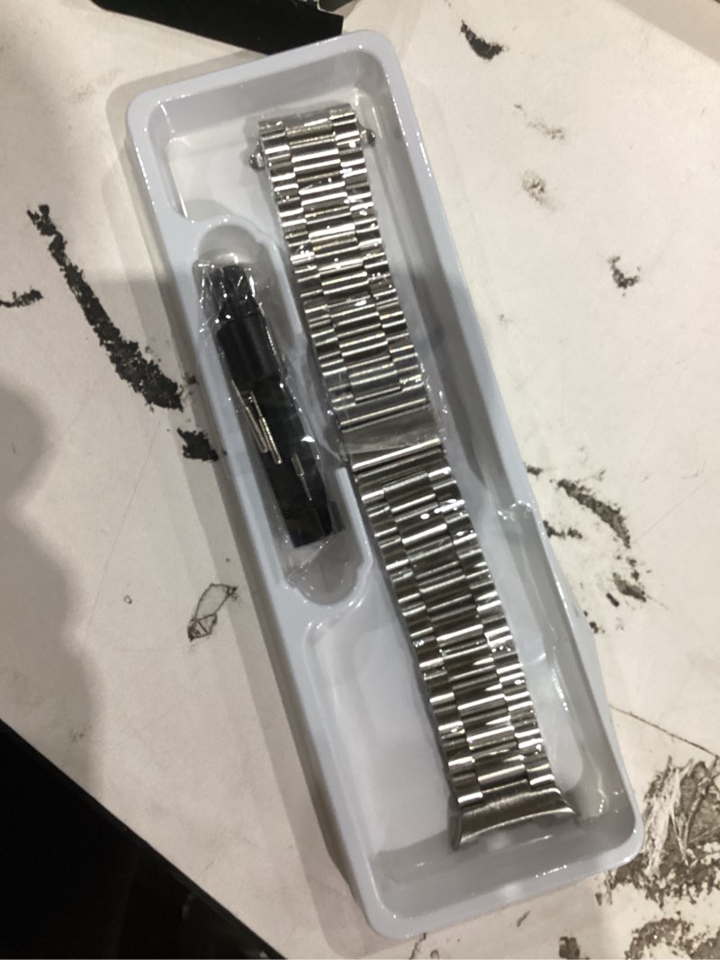 Condition photo showing As Is for GOLDTOLUCK No Gap Stainless Steel Band Compatible with Samsung Galaxy Watch 8 7 6 5 4 Classic FE Pro Ultra 40mm 44mm 46mm 43mm 47mm 45mm 42mm Replacement Men Women Milanese Metal Elegant Casual Galaxy 8 40/44mm & 8 Classic 46mm Silver