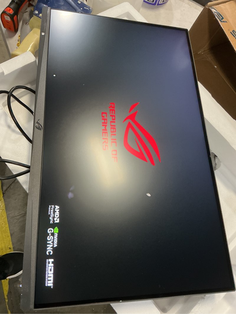 Condition photo showing Good Condition for ASUS ROG Strix 27” 4K HDR400 USB-C Gaming Monitor(XG27UCS)–UHD (3840 x 2160), 160Hz, 1ms, Fast IPS,130% sRGB,Extreme Low Motion Blur Sync, G-Sync Compatible, DisplayWidget, Tripod socket, 3yr warranty 27" Fast IPS 4K 160Hz G-SYNC USB-C