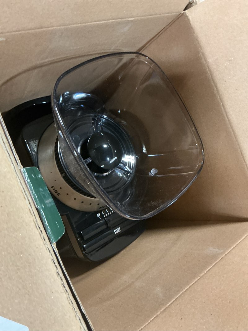 Condition photo showing As Is for Cuisinart Coffee Grinder, Electric One-Touch Automatic Burr Coffee Grinder with 18-Position Grind Selector, Cup Size Selector for 4 – 18 Cups, DBM-8P1, Black Stainless Burr Mill Stainless Steel