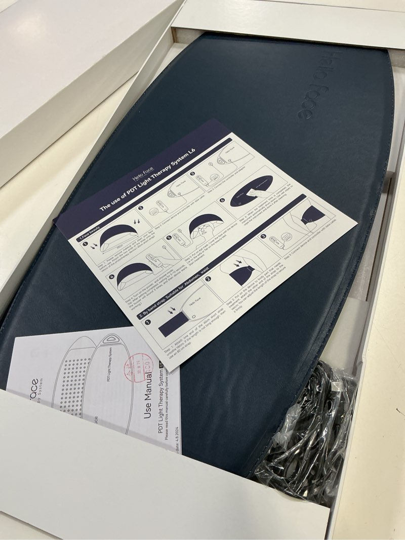 Condition photo showing Good Condition for FDA Cleared Red Light Therapy for Face and Neck, 4 Modes LED Mask Light Therapy, Blue Infrared Red Light Therapy Mask for Face, PDT Photons Facial Skin Care Device