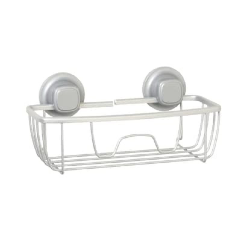 Style Selections Satin Nickel Aluminum Hanging Shower Caddy 10.26-in x 5.11-in x 3.06-in