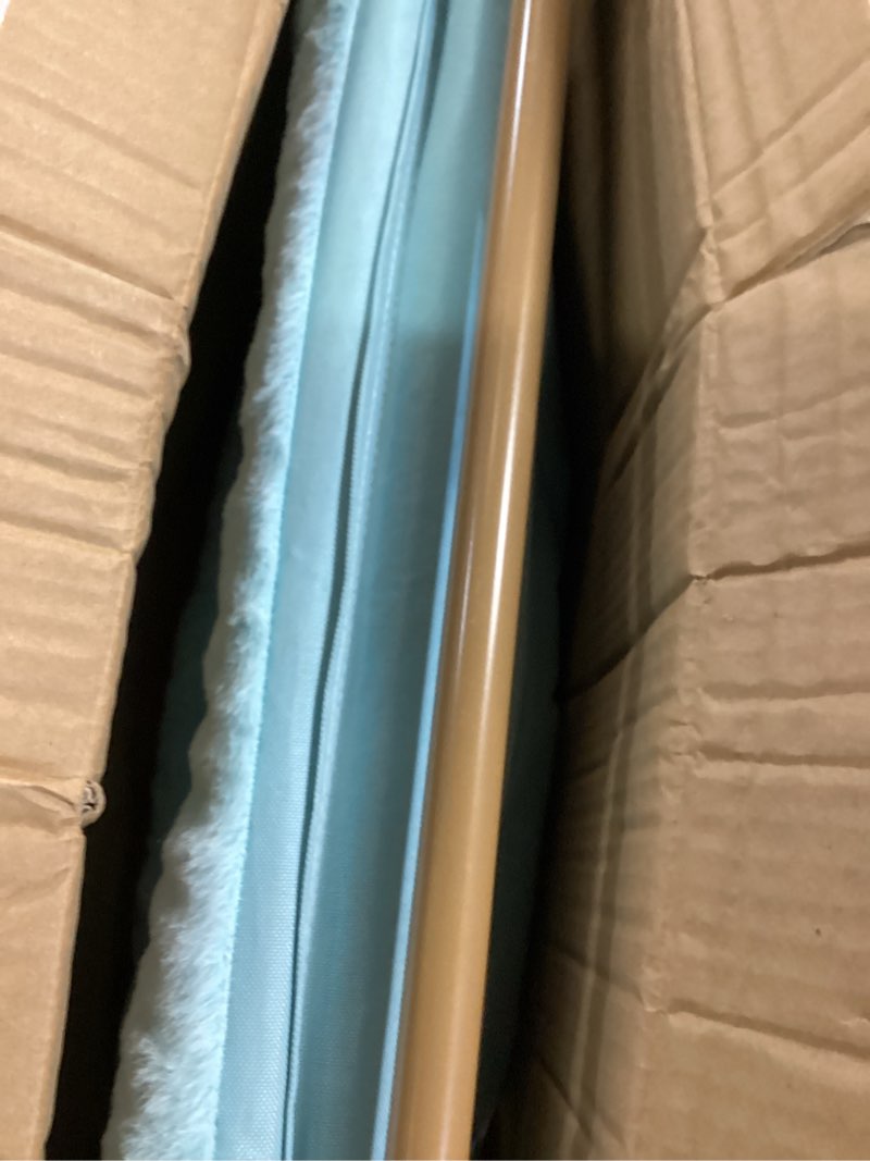 Condition photo showing Good Condition for comfy saucer chair for adults, foldable living room chairs, soft faux fur lounge chair for bedroom, reading chairs, x-large (ottoman-mint)