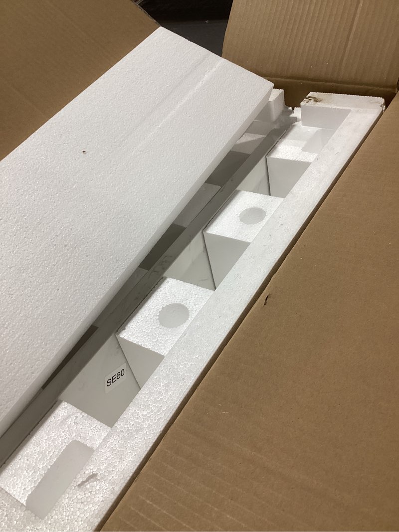 Condition photo showing Good Condition for 21 Inch Sidesplash in Venice White, Engineered Stone Side Splash For Bathroom Vanity Top, Universal Size Bathroom Sink Sidesplash 21" Sidesplash