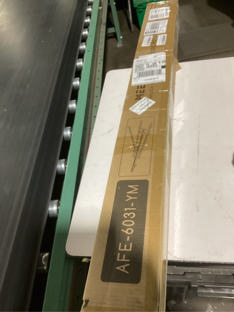 Condition photo showing Good Condition for meeden painting wooden art easel: solid beechwood display easel stand hold canvas up to 43'' - adjustable easel from 57''-76" for adults student studio gallery - natural