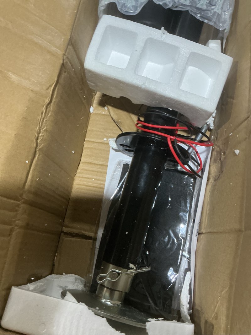 Condition photo showing As Is for VEVOR Electric Trailer Jack, Power Tongue Jack Weight Capacity 4000 lbs, 9.84"-33.85" Electric Tongue Jack with Waterproof Cover for Lifting RV Trailer, Horse Trailer, Utility Trailer, Yacht Trailer 4000lbs
