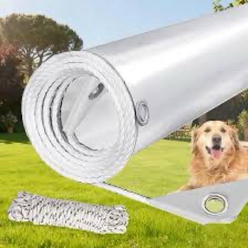 Clear Tarps Heavy Duty PVC, Transparent Tarp Durable Waterproof Dustproof Windproof, Tarpaulin with 