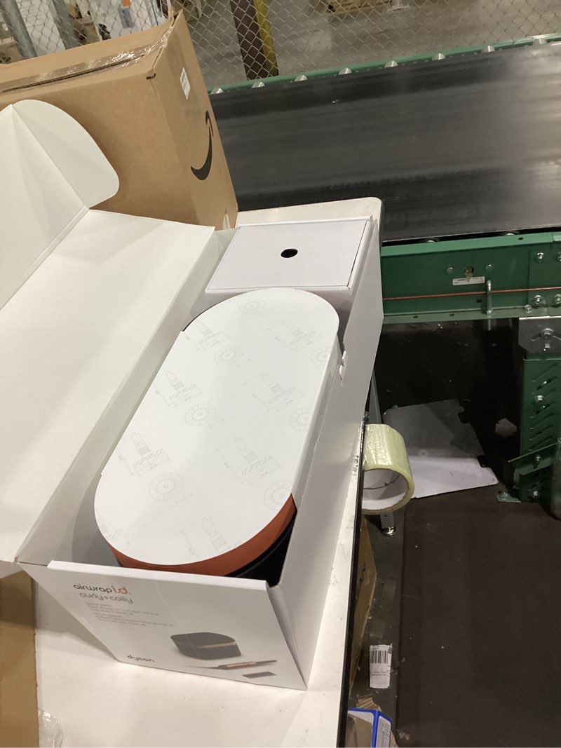 Condition photo showing New/Like New for Dyson Airwrap i.d.™ Multi-Styler, Allure Winner, Bluetooth Connected, No Heat Damage, 6-in-1 Versatility, Intelligent Hair Styler Complete Diffuse for Curly to Coily Hair - Amber Silk