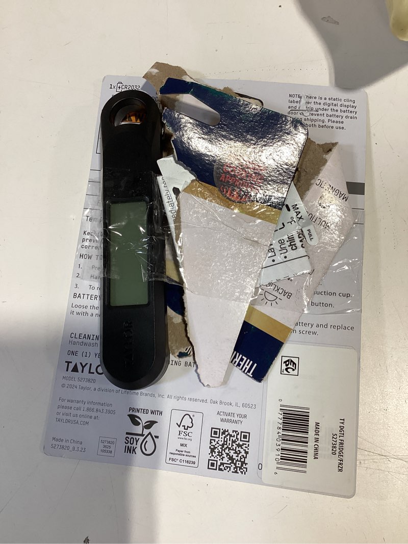 Condition photo showing As Is for taylor thermometer