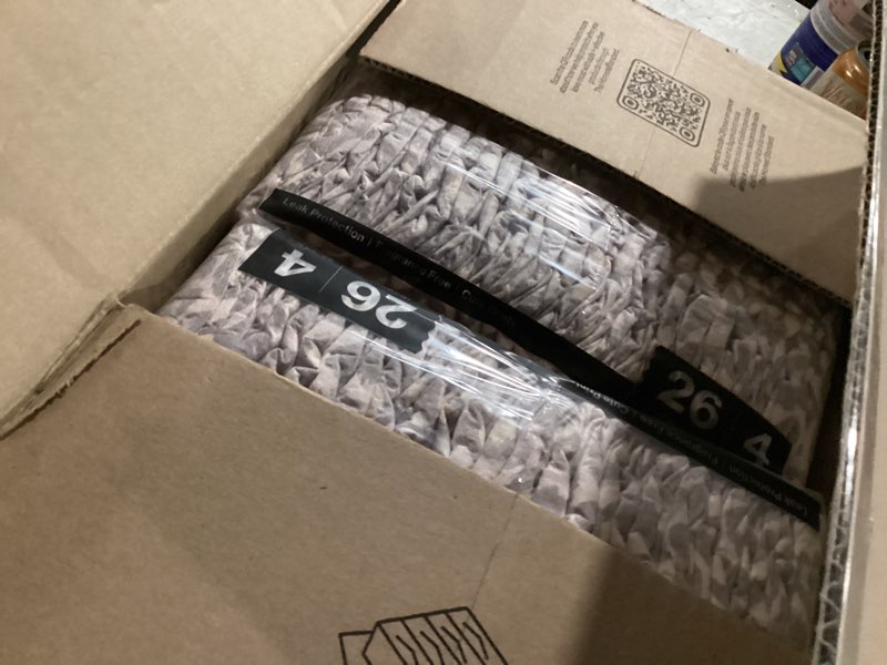 Condition photo showing New/Like New for the honest company comfort dry disposable diapers for sensitive skin, hypoallergenic, wild thang + all the alpacas, super club box size 4 (22–37 lbs) 104 count