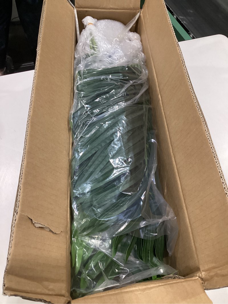 Condition photo showing As Is for CyanGrove Artificial Palm Tree Indoor 4ft, Large Fake Tropical Areca Palm Tree with 13 Trunks, Tall Faux Floor Plants for Indoor Outdoor-Living Rooms, Offices, Bedroom Home Decor 1 4ft