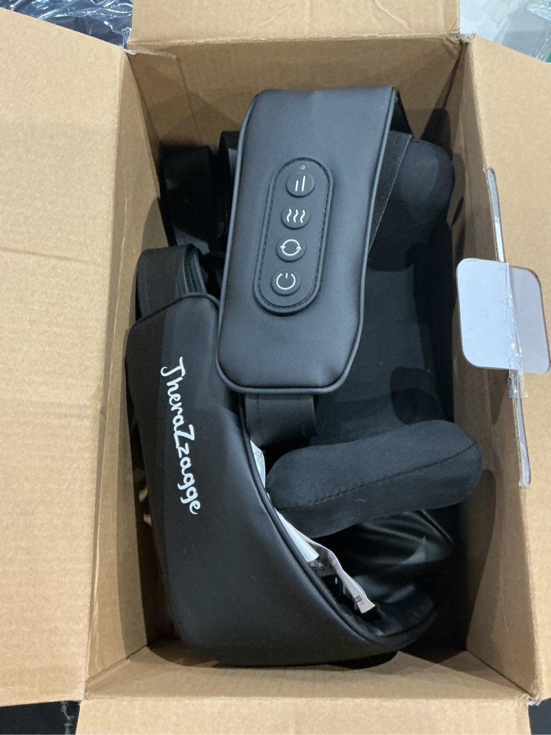 Condition photo showing As Is for fathers day dad gift cordless neck massager -neck shoulder massager for pain relief deep tissue, 6d deep kneading shiatsu back massage, fsa eligible hsa store eligible black